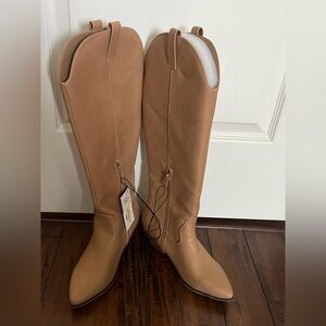 Women's Tall Western-Inspired Knee Boot in Tan